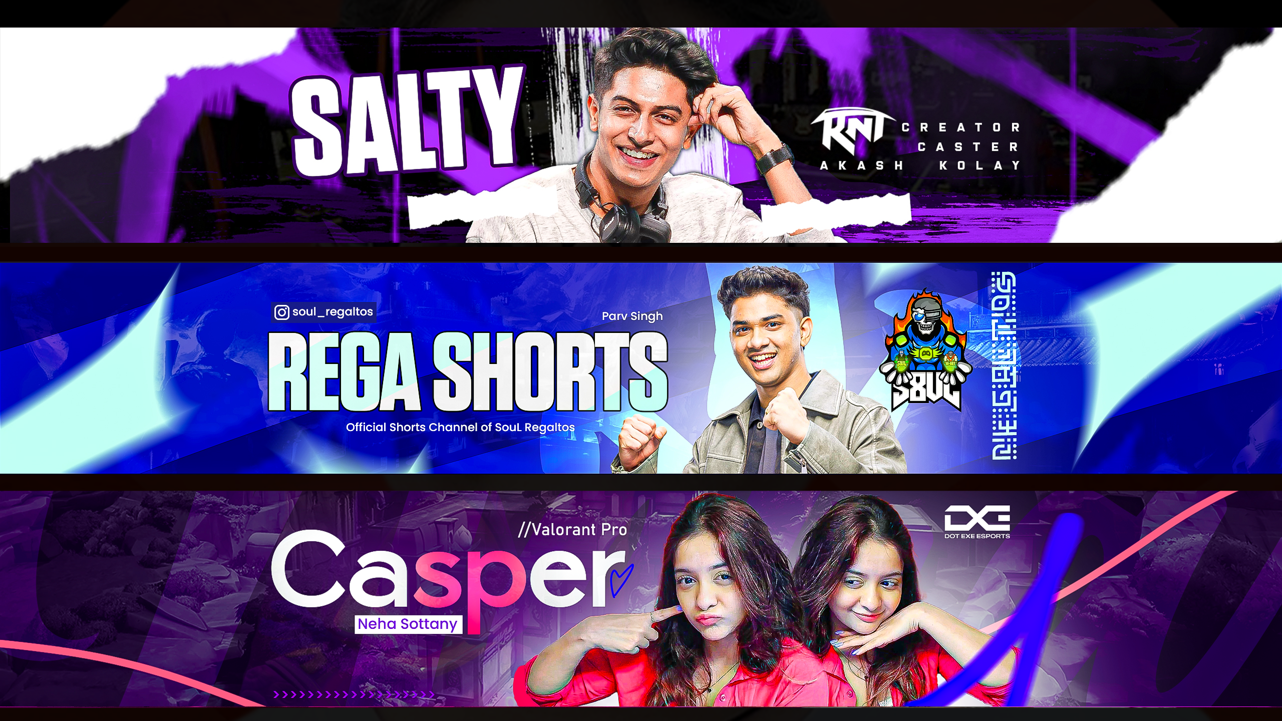 YouTube channel art banner design